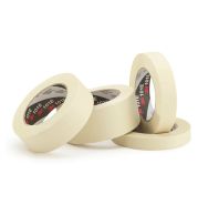 General Purpose Masking Tape – Natural Color, 1 & 2 Inch Width, Various Lengths (15, 20, 25 Yards) | Crepe Paper Backing, Natural Rubber Adhesive | 24 & 36 Rolls/Carton